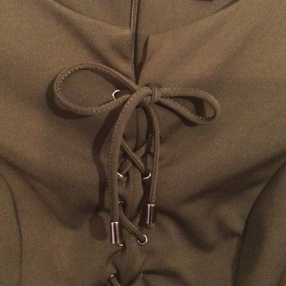 🎁ECI MILITAR GREEN DRESS - Picture 6 of 8